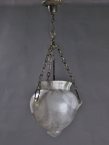 Murano Glass Wrought Iron Pendant